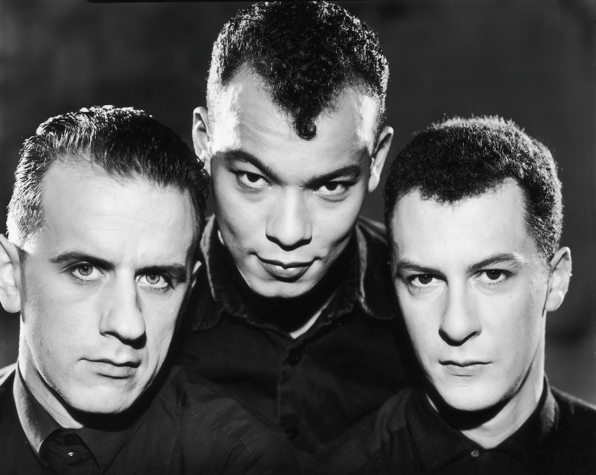 Andy Cox, Roland Gift, and David Steele of the Fine Young Cannibals, 1986. (Credit: Dave Hogan/Hulton Archive/Getty Images)